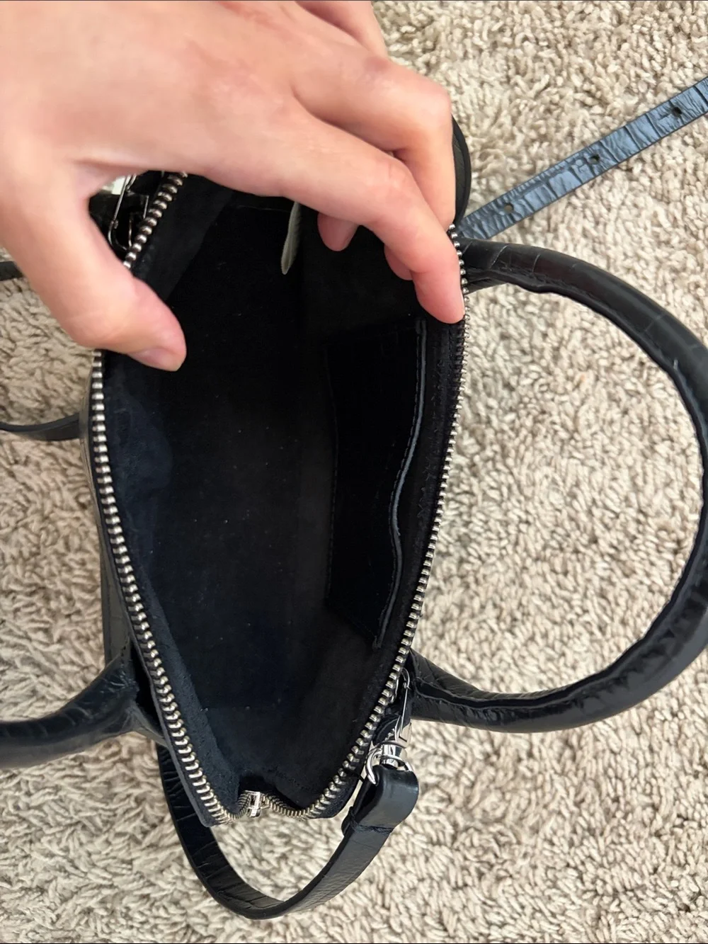 Cordera croc mini bag